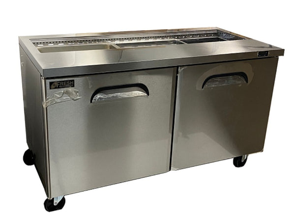 Fresh Refrigeration FST-60 | Slide Top Prep Table
