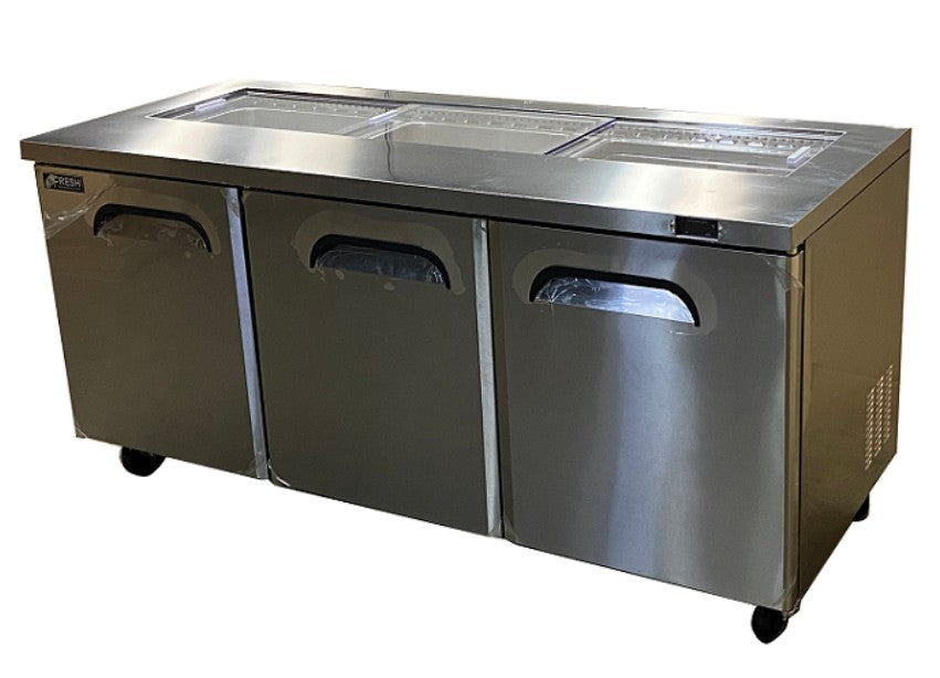 Fresh Refrigeration FST-72 | Slide Top Prep Table