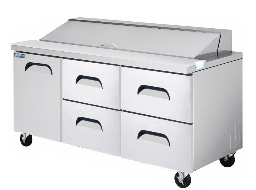 Fresh Refrigeration FSU-72-D2 | Salad & Sandwich Prep Table | Drawer