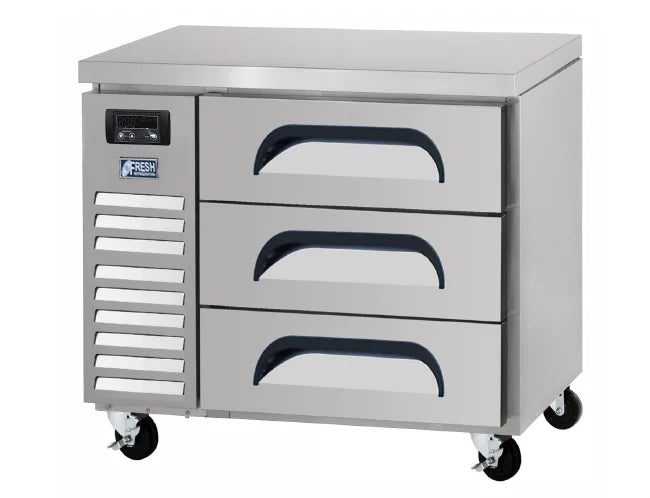 Fresh Refrigeration FDU-900F | 3 Drawer Underbench | Underbench Drawer | Freezer