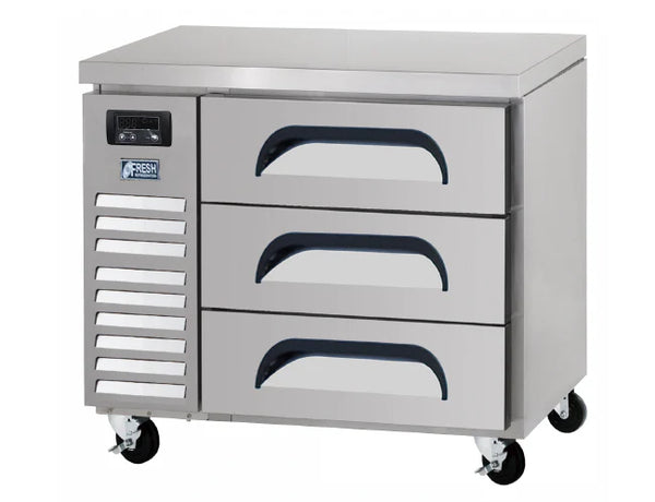 Fresh Refrigeration FDU-900F | 3 Drawer Underbench | Underbench Drawer | Freezer