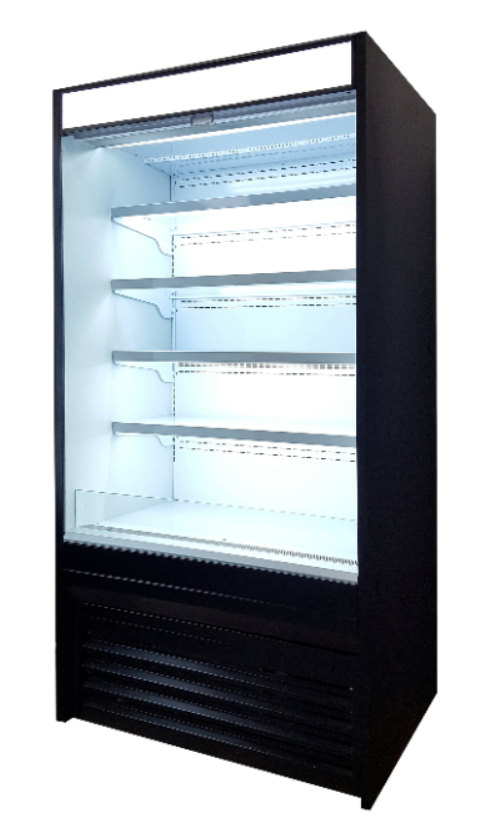 Fresh Refrigeration FOD-48VS | Vertical Open Air Display | Solid Side | Open Display Fridge