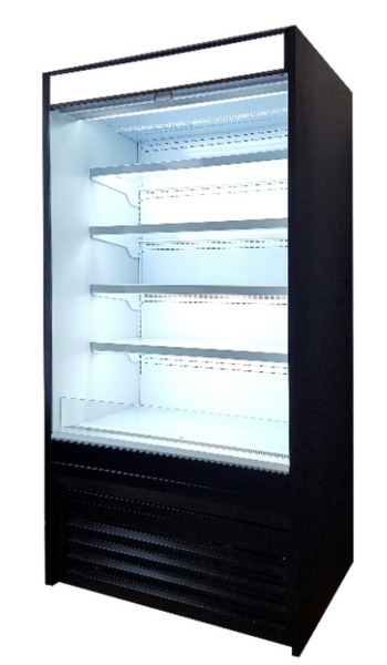 Fresh Refrigeration FOD-48VS | Vertical Open Air Display | Solid Side | Open Display Fridge
