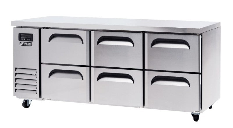 Fresh Refrigeration FT-1800R-D6 | Underbench Fridge | Side Mount Under Counter | Drawer