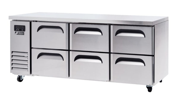 Fresh Refrigeration FT-1800R-D6 | Underbench Fridge | Side Mount Under Counter | Drawer