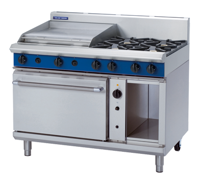 Gas Range Convection Oven, Blue Seal, G58B, 4 Burner, Cooktop