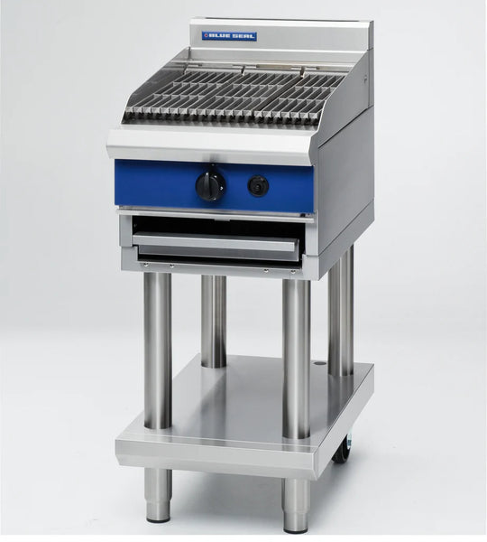 Gas Chargrill, Blue Seal, G593-L, Thermostatic, Leg Stand