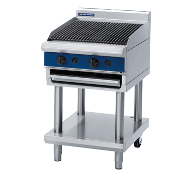 Gas Chargrill, Blue Seal, G594-LS, Thermostatic, Leg Stand