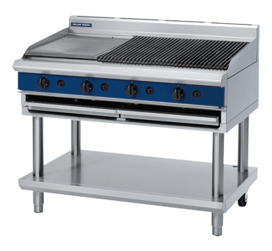 Gas Chargrill, Blue Seal, G598-B, Thermostatic, Leg Stand