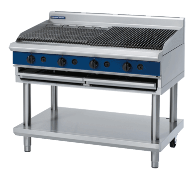 Gas Chargrill, Blue Seal, G598-LS, Thermostatic, Leg Stand