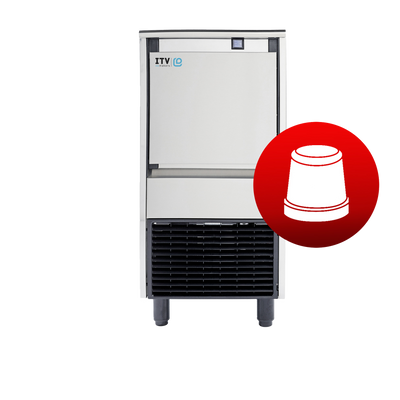 SKOPE GALA NG30 A DP ITV Self-Contained Ice Maker | 30kg Output with Integral Bin and Drain Pump