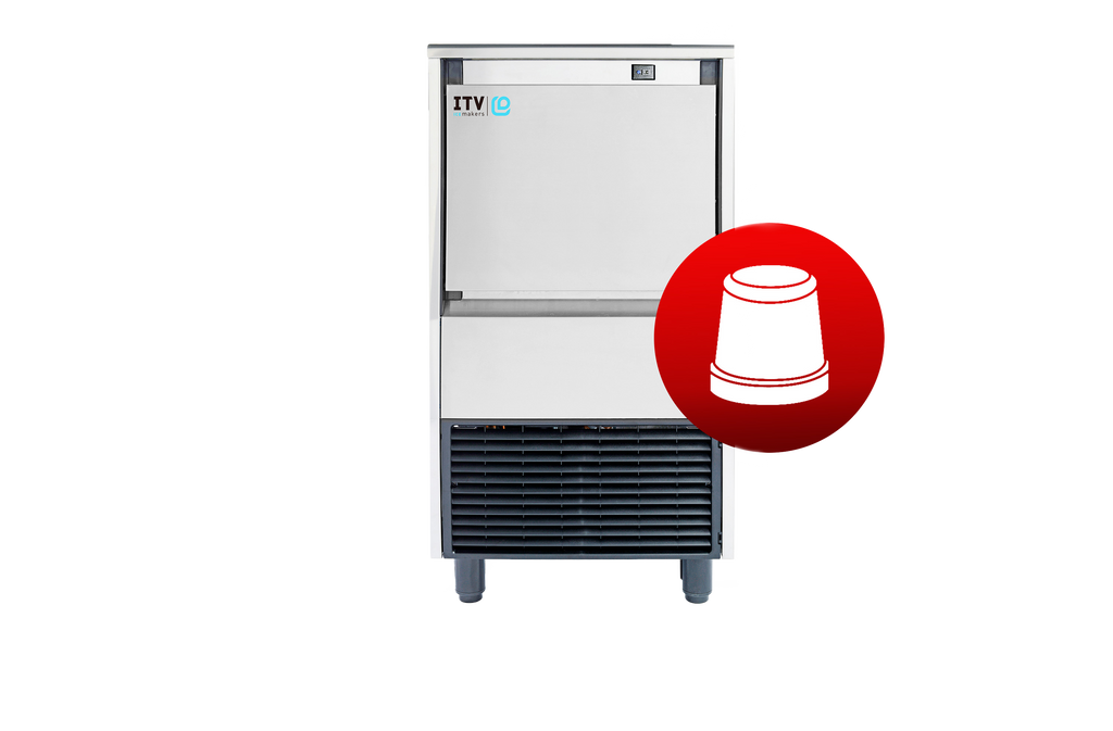 SKOPE GALA NG45 A DP ITV Self-Contained Ice Maker | 47kg Output with Integral Bin and Drain Pump