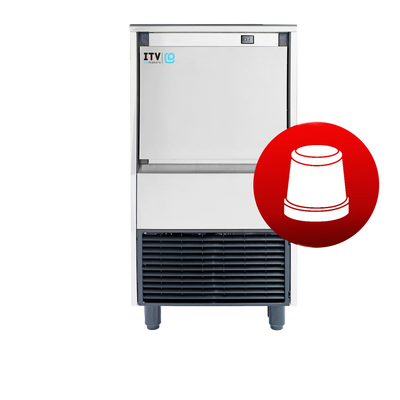SKOPE GALA NG45 A DP ITV Self-Contained Ice Maker | 47kg Output with Integral Bin and Drain Pump