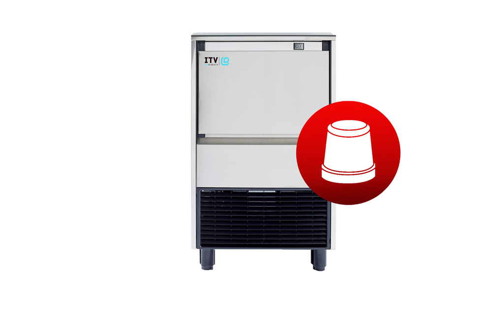 SKOPE GALA NG80 A DP ITV Self-Contained Ice Maker | 75kg Output with Integral Bin and Drain Pump