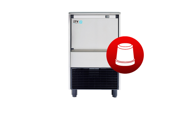 SKOPE GALA NG80 A DP ITV Self-Contained Ice Maker | 75kg Output with Integral Bin and Drain Pump