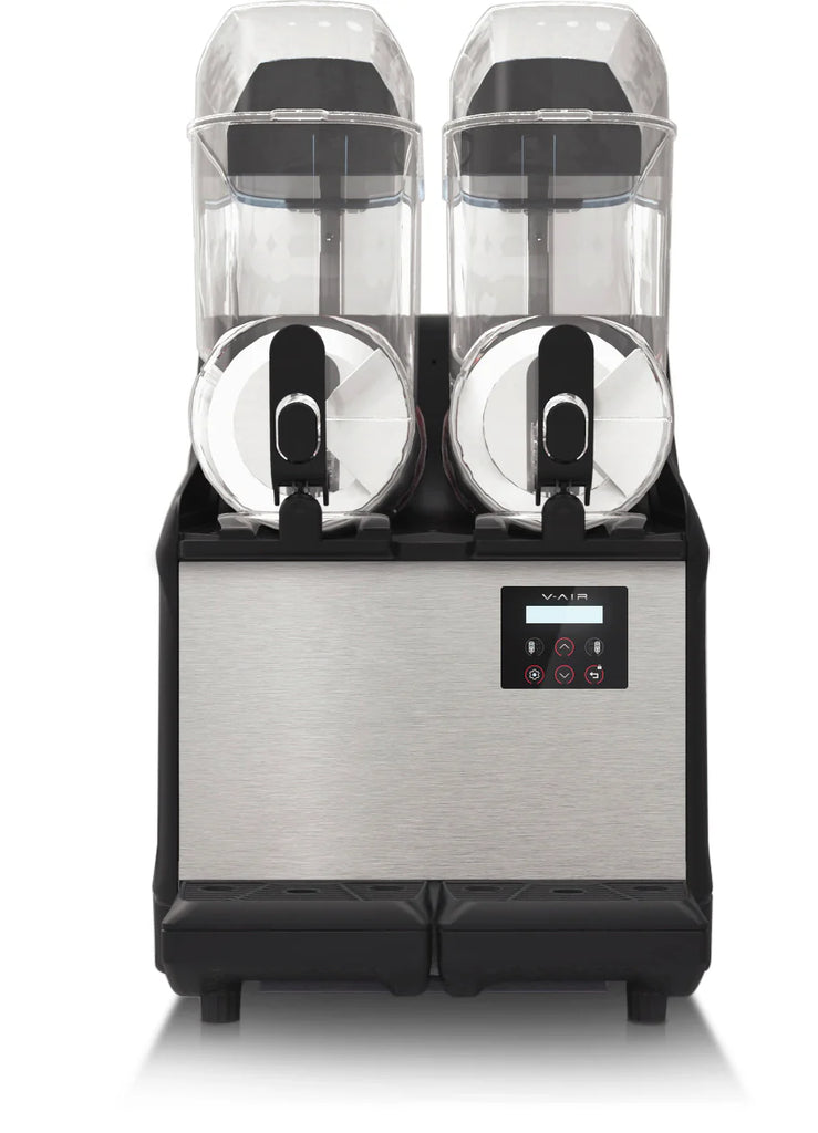 V AIR Classic 2 Twin Silver/Black Slushie Machine I 2 x 12L