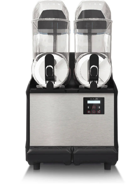 V AIR Classic 2 Twin Silver/Black Slushie Machine I 2 x 12L