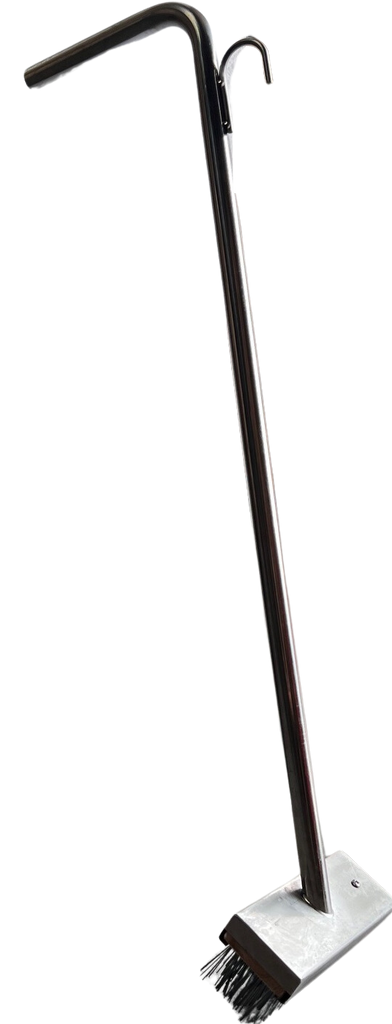Grilla Mate GBP0001 Stainless Steel Handle Wire Brush Griddle Scraper
