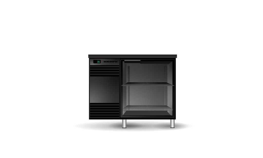 SKOPE GC.1.GSW.r BackBar Glass Chiller | 1 Glass Swing Door Remote