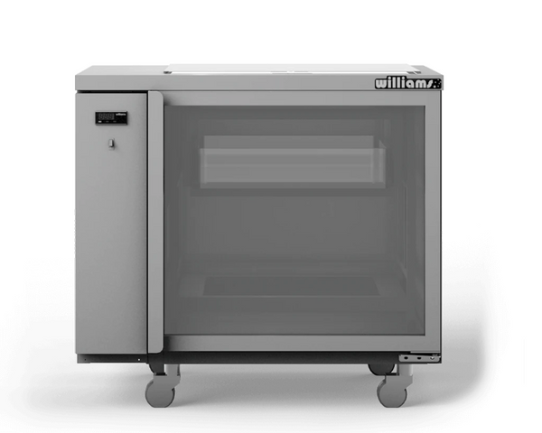 Williams Refrigeration GC15RGDSL I Glass Chiller Remote I 1 Door I Spring Loaded I Refrigerator I Commercial Refrigerator