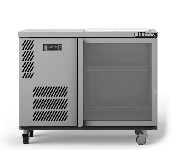 Williams Refrigeration GC15UGDSL I Glass Chiller I 1 Door I  Spring Loaded I Refrigerator I Commercial Refrigerator