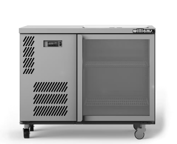 Williams Refrigeration GC15UGD I Glass Chiller I 1 Door I Shelf Load I Refrigerator I Commercial Refrigerator