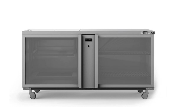 Williams Refrigeration GC25RGDSL I Glass Chiller Remote I 2 Door I Spring Loaded I Refrigerator I Commercial