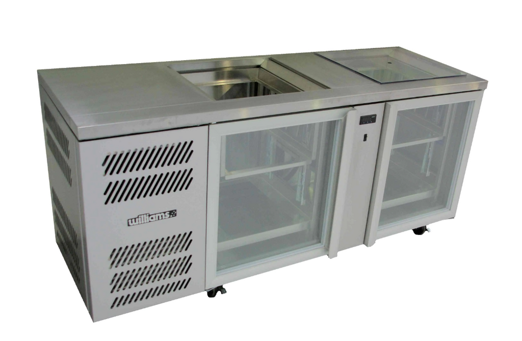 Williams Refrigeration GC25UGDSL I Glass Chiller I 2 Door I Spring Loaded I Refrigerator I Commercial Refrigerator
