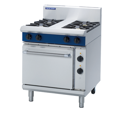 Gas Range Static Oven, Blue Seal, GE505D, 4 Burner, Cooktop