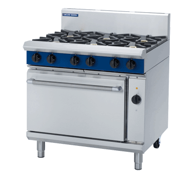 Gas Range Convection Oven, Blue Seal, GE56D, 6 Burner, Cooktop