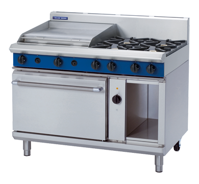 Gas Range Convection Oven, Blue Seal, GE58B, 4 Burner, Cooktop