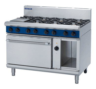 Gas Range Convection Oven, Blue Seal, GE58D, 8 Burner, Cooktop