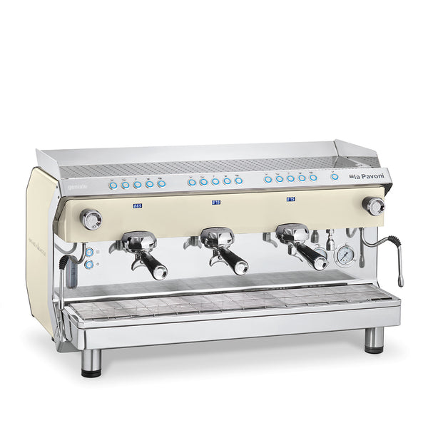 La Pavoni Professional GENIALE3VBEU Geniale White 3-Group Coffee Machine