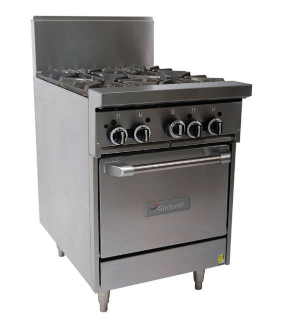 Cooktop Range, Garland, GF24-2G12L, 300mm, Griddle, 2 Open Top Burners, Griddle with Oven
