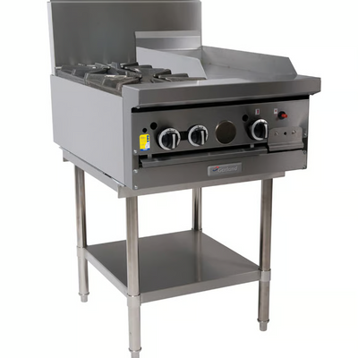 Garland GF24-2G12T I Cooktop Range I Modular Top I 300mm I Griddle I 2 Open Top Burners I Commercial Cooktop