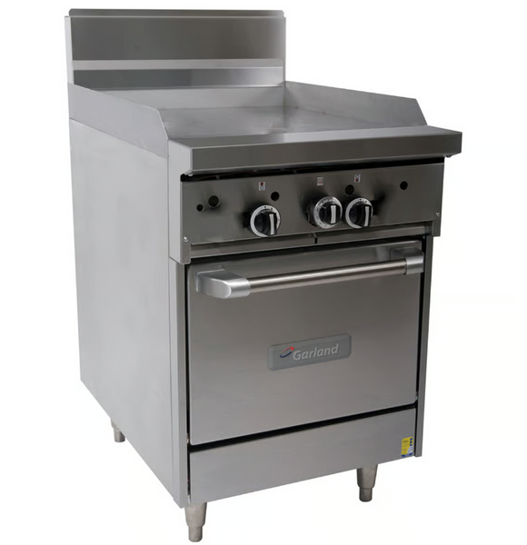 Griddle Range, Garland, GF24-G24L, Restaurant Series, Gas Griddle, 600mm, with Space Saver Oven
