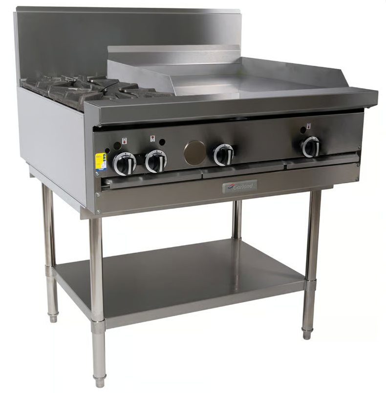 Griddle Range, Garland, GF36-2G24T, Heavy Duty,  2 Burner, 600mm, Modular Top
