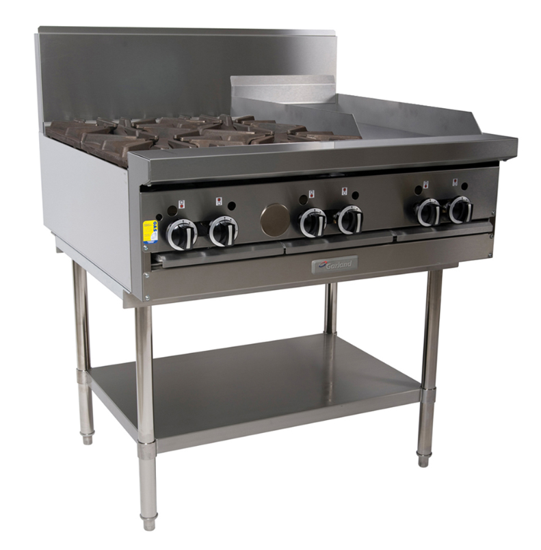 Griddle Range, Garland, GF36-4G12T, Heavy Duty,  4 Burner, 300mm, Modular Top
