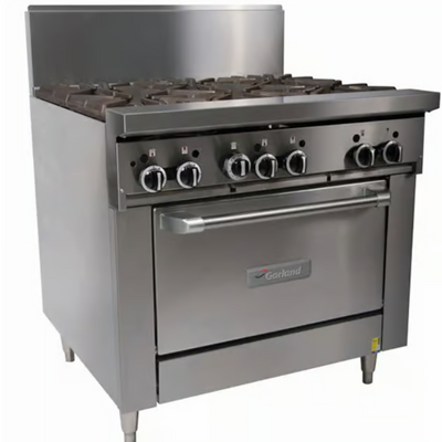 Garland GF36-6R I Cooktop Range I 900mm Wide I 6 Burner I Cooktop I with Oven I Commercial Stove and Oven