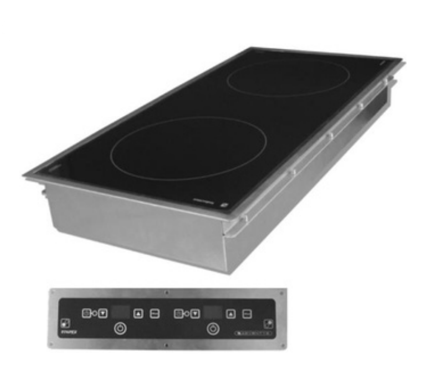 Adventys Pro GL2 6000DIR | GeoLine | Induction Drop In | with Remote Controls | 2-Zone Controls In
