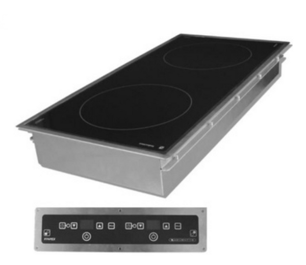 Adventys Pro GL2 6000DIR | GeoLine | Induction Drop In | with Remote Controls | 2-Zone Controls In