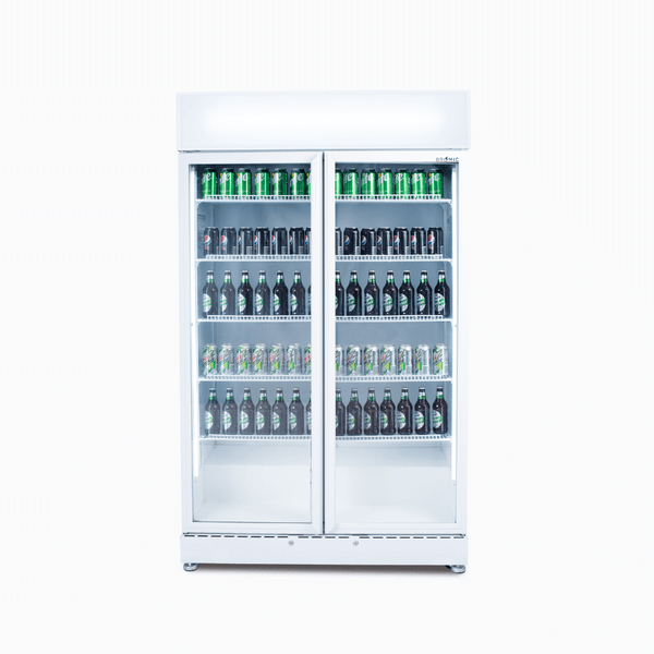 Bromic Upright Fridge, Bromic GM0900LWECO, UP/R White 2DR 885L, Double Door Fridge