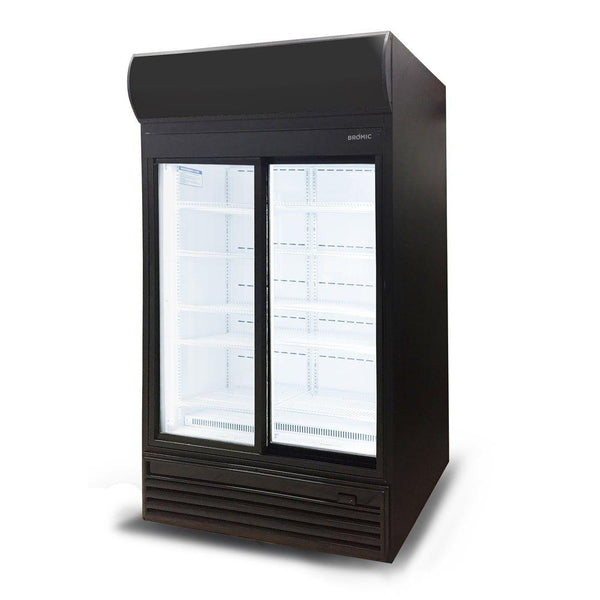 Upright Display Fridge, Bromic GM0980LS-NR, Sliding Glass Door, Commercial Display Fridge, with Lightbox 945L