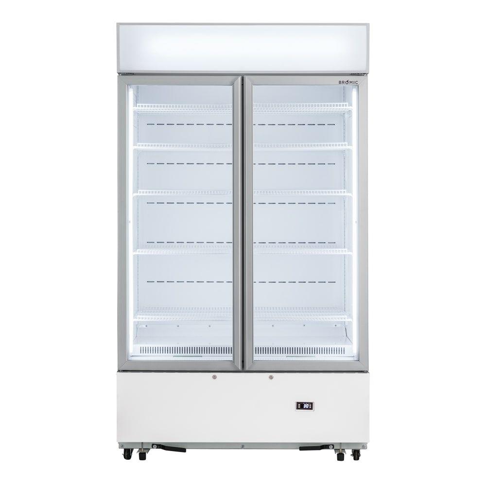 Multideck Display Fridge, Bromic, GM1000LWCAS, Cassette Flat Glass Door, 2 Door, LED White