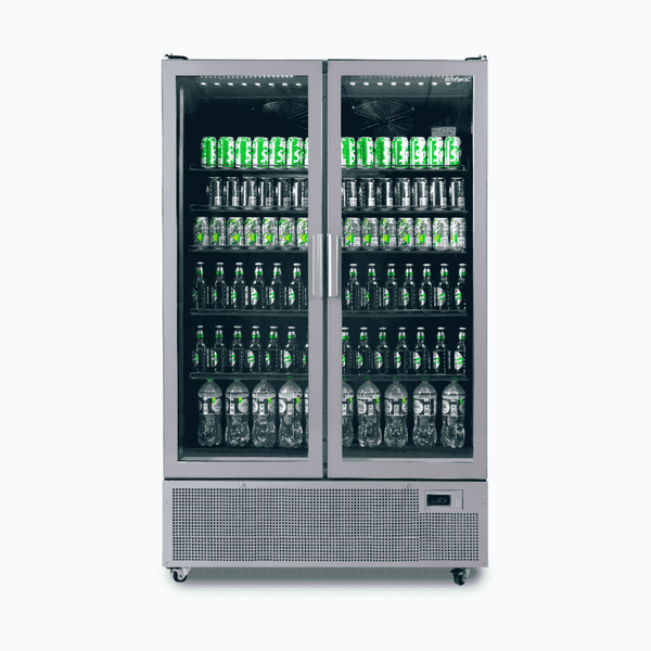 Upright Display Fridge, Bromic GM1100S-NR, Commercial Drinks Fridge, 2 Door