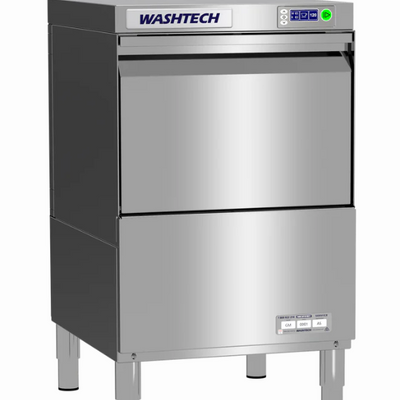 Washtech GM-R | Commercial Undercounter Glass Washer | Professional Dishwasher | Glass Washer | 450mm Rack | Polish Free Compatible