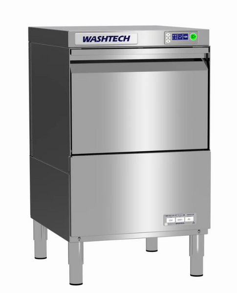 Washtech GM-R | Commercial Undercounter Glass Washer | Professional Dishwasher | Glass Washer | 450mm Rack | Polish Free Compatible