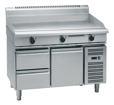 Waldorf GP8120E-RB I 800m Series I Refrigerated Base I Griddle I Electric Griddle