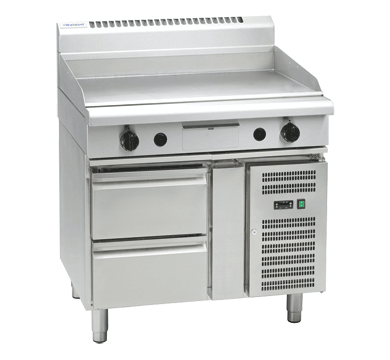 Waldorf GP8900G-RB I 800m Series I Refrigerated Base I Griddle I Gas Griddle