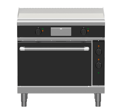 Waldorf GPLB8910E I Waldorf Bold I Low Back I Version I Static Oven Range I Griddle I Electric Griddle
